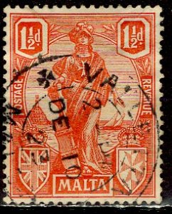 Malta; 1923: Sc. # 102; O/Used Single Stamp