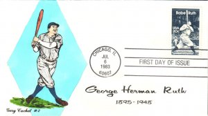 #2046 Babe Ruth Gary FDC