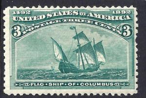 U.S. 232-237 Mint FVF SCV$355.00 Fresh Colors 