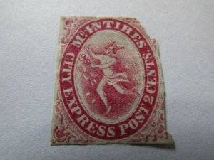 US Local Stamps 1859, Scott #99L1 McIntire's City Express Post New York,...