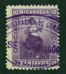 Nicaragua 1900 #O144 U SCV (2024) = $0.35