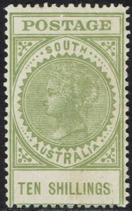 SOUTH AUSTRALIA 1904 QV THICK POSTAGE 10/-