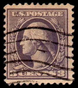 U.S. Scott #530: 1918 3¢ George Washington, Type IV, Used, F