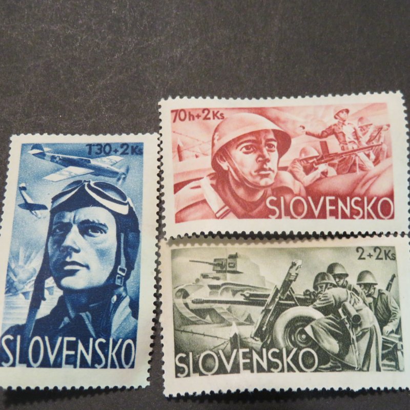 Slovakia B14-16  Semipostal mint, OG, VF, Cv.$2.40