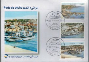 Algeria 2009 FDC Stamps Scott 1477-1479 Fishing Ports Boats