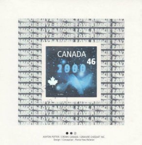 Canada 1999 Millennium Dove Hologram Issue, #1812 Used