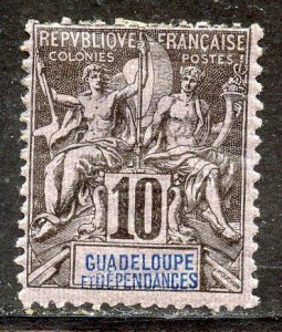 Guadeloupe # 32, Mint Hinge Remain.