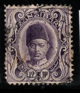 ZANZIBAR SG229 1908 12c VIOLET FINE USED