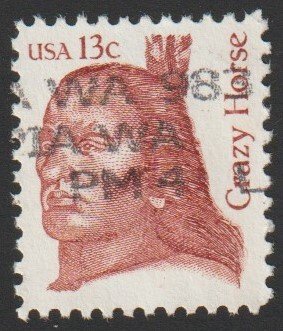 SC# 1855 - (13c) - Crazy Horse, Used Single