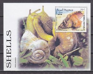 Somali Rep., 1999 Cinderella issue. Snails, Land Shells s/sheet.