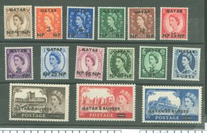 Qatar #1-15 Mint (NH) Single (Complete Set)