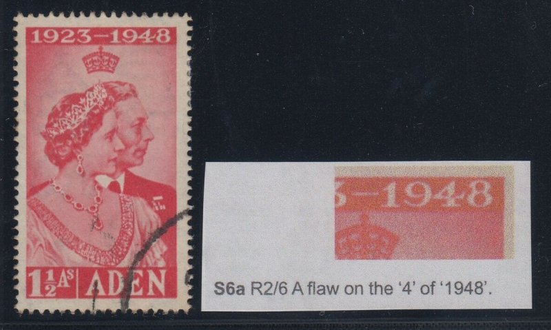 Aden, CW S6a, used Flaw on 4 variety