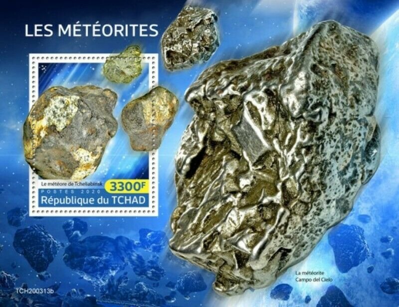 Chad - 2020 Chelyabinsk Meteorites - Stamp Souvenir Sheet - TCH200313b