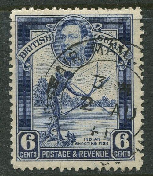 British Guiana - Scott 233 -KGV Definitive -1938 - FU - Single 6c Stamp