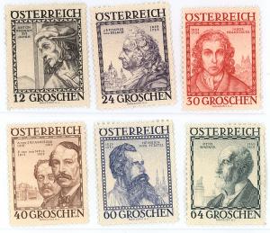 Austria 1934  Scott #B122-7 MNH (CV 120.00)