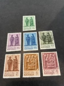 Katanga 52-56,59,60 MNH+u