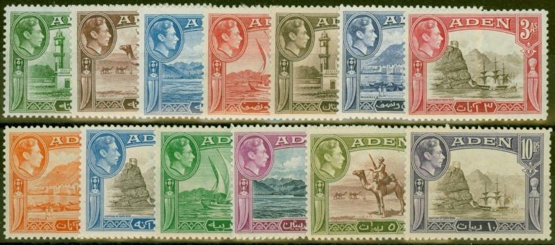 Aden 1939 Ensemble de 13 sg16-27 Fine MNH & mm