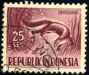 Otter, Indonesia stamp SC#428 used