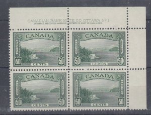 # 244 Fifty Cent Vancouver Harbour cuestión Ur Placa # 1 Vf Mh Canadá Perfecto Gato $300 