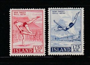 Iceland 300-301 Set MNH Sports (C)