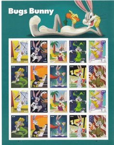 Bugs Bunny Forever stamps 2 sheets total 40 stamps