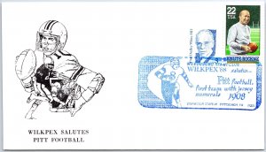 US SPECIAL EVENT COVER WILPEX '88 SALUTES PITT FOOTBALL PITTSBURGH PENNSYLVANIA