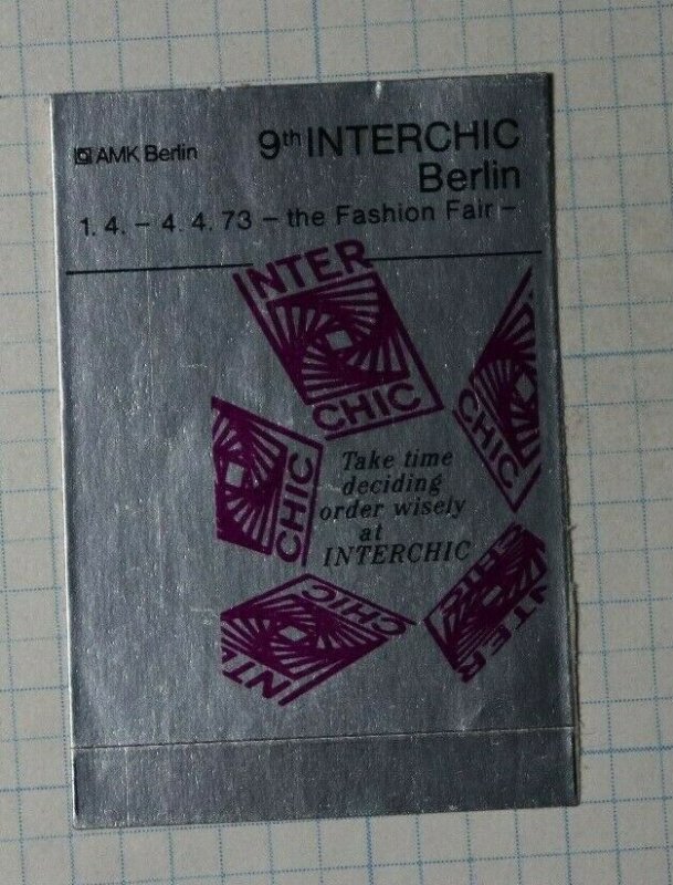 Interchic Berlin Fashion Fair Exposition Poster Stamp Ads