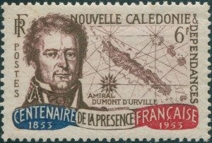 New Caledonia 1953 SG333 6f Admiral D'Entrecasteaux MNH