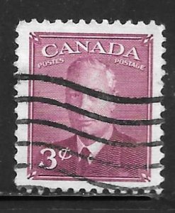 Canada 286: 3c George VI, used, VF