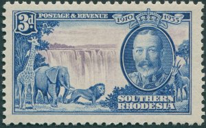 Southern Rhodesia 1935 6d black & purple Jubilee SG34 unused