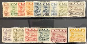 Nauru, 1924-1948, SC 17-30,  21b, MLH, Very Fine Set