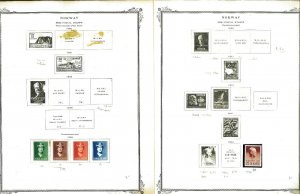 Norway 1856-1973 M & U (mostly) Hinged & in Mounts on Scott Specialty Pages