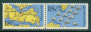 1937-1938 18c Battles Fine MNH Plt/4 LR 2 111111  E10635