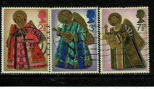 GREAT BRITAIN #680-682 1972 CHRISTMAS F-VF USED a