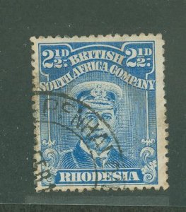 Rhodesia (1890-1923) #123av Used Single