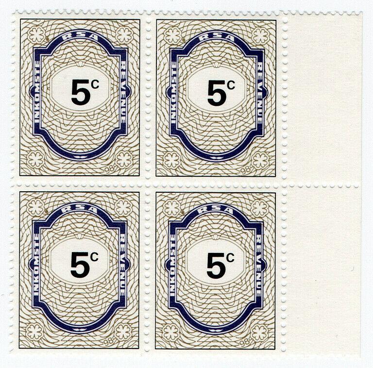 (I.B) South Africa Revenue : Duty Stamp 5c