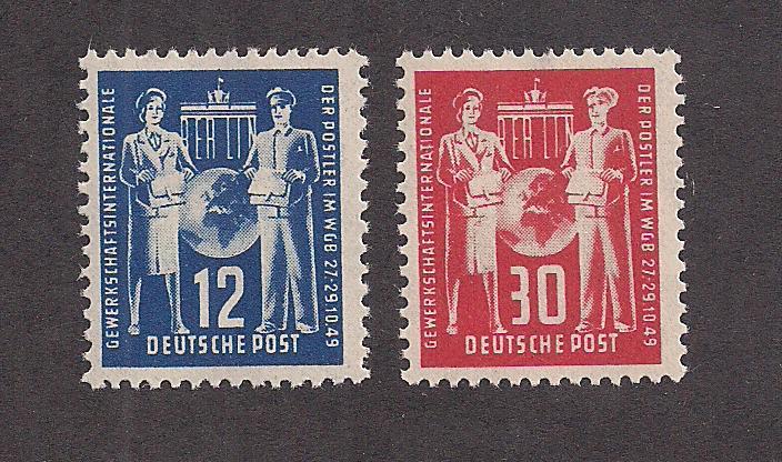 GERMANY - DDR SC# 49-50 F-VF OG 1949