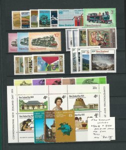 New Zealand Postage Stamp, #471//555 Mint NH, 1971-74, JFZ 