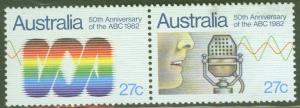 Australia Scott 830-1 = 831a Se-tenant pair MNH **1982
