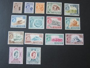 Cyprus 1955 Sc 168-182 set MLH