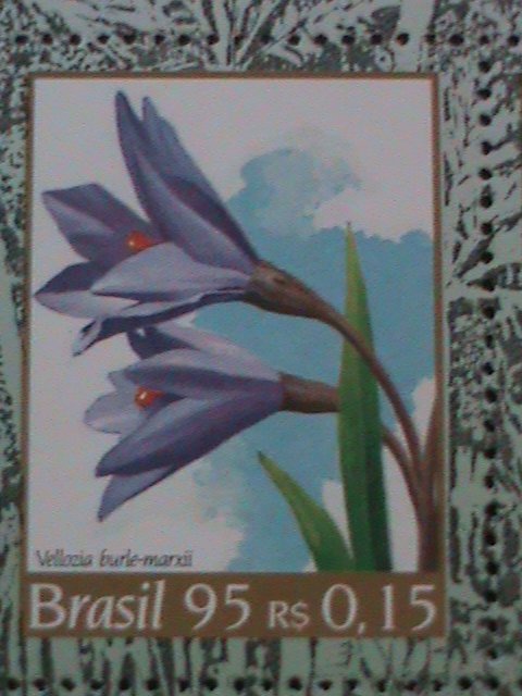 BRAZIL-1995-SH45-WORLD STAMPS SHOW-SINGAPORE'95-MNH-S/S, VF-LAST ONE