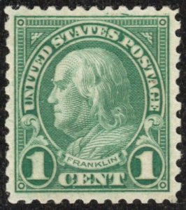 U.S. #578 MLH VF-XF with WT Crowe Graded 85PH Certificate 