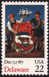 SC#2336 22¢ Constitution Bicentennial: Delaware (1987) MNH