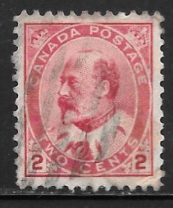 Canada 90: 2c Edward VII, used, F-VF