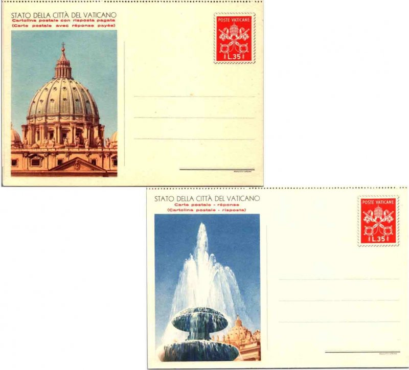 Vatican City Higgins & Gage 27 Unused and Unfolded