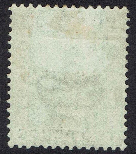 GOLD COAST 1876 QV 2D GREEN WMK CROWN CC PERF 14