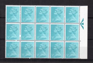 1/2p PCP MACHIN UNMOUNTED MINT BLOCK WITH 2 BLIND PERFORATIONS