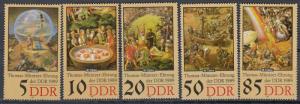 East Germany - DDR - 1989 Paintings Sc# 2767/2771 - MNH (285N)