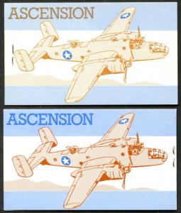 ASCENSION Sc#309-310 Booklets of 4 each 1982 Wideawake Airport OG Mint NH