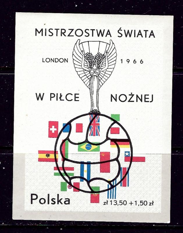 Poland B109 MNH 1966 Soccer S/S